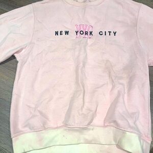 New York City pink crew neck